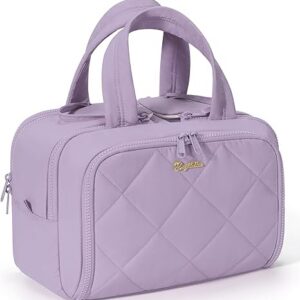 Travel Toiletry Bag, Large Wide-open Puffy Toiletry Bag for Women