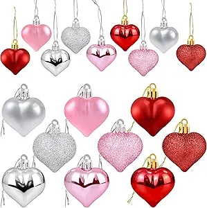 Valentines Heart Shaped Ornaments